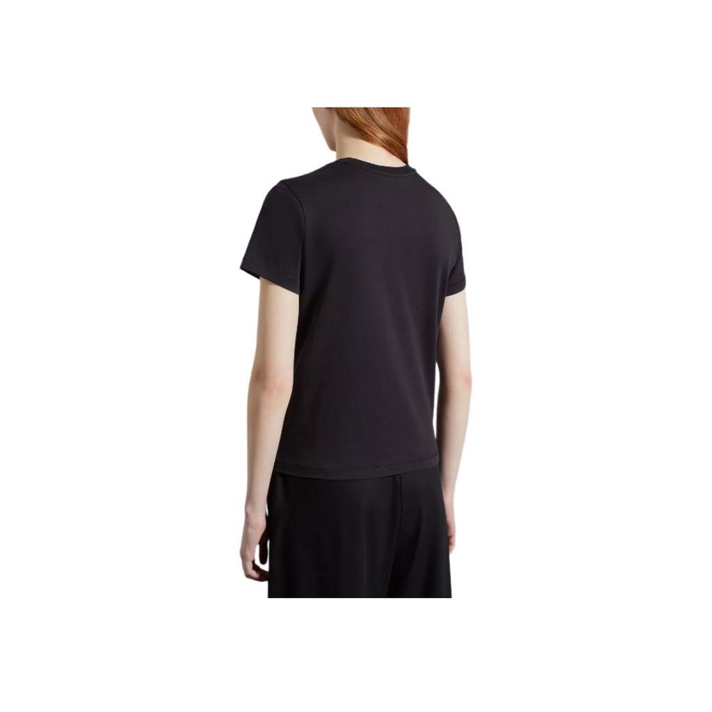 Moncler Solid Color Round Neck Casual Slim Fit Short Sleeve T-Shirt Women Tops Dark-Gray J10938C00019M3926952