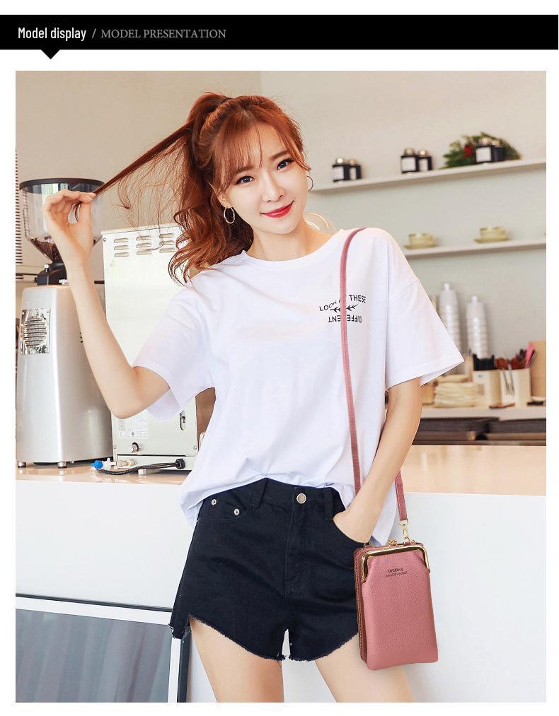 Trendy Women's Crossbody Mobile Phone Bag: Multifunctional Wallet & Coin Purse