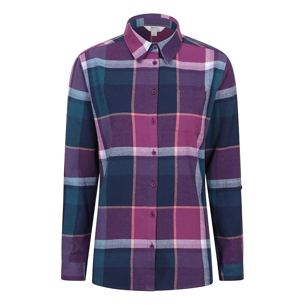 Mountain Warehouse Womens/Ladies Balsam Brushed Flannel Longline Shirt
