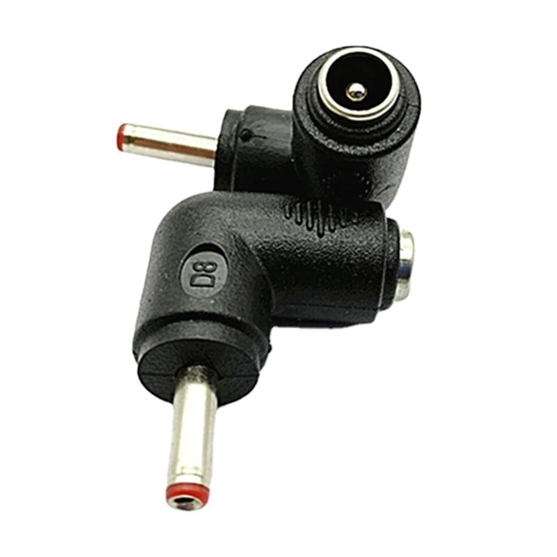Tragbarer DC5521 Buchse auf DC3.5x1.35mm Stecker Konverter Adapter Winkel Umwandlungskopf für verschiedene Laptop-Marken
