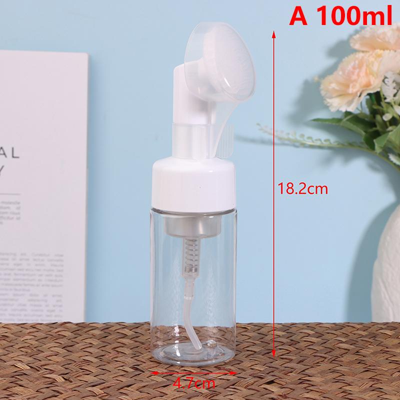 100/120/150ML Mousse Foam Bottle Pump Liquid Soap Dispenser Wash Face Brush Cosmetic Container For Facial Cleansing Care