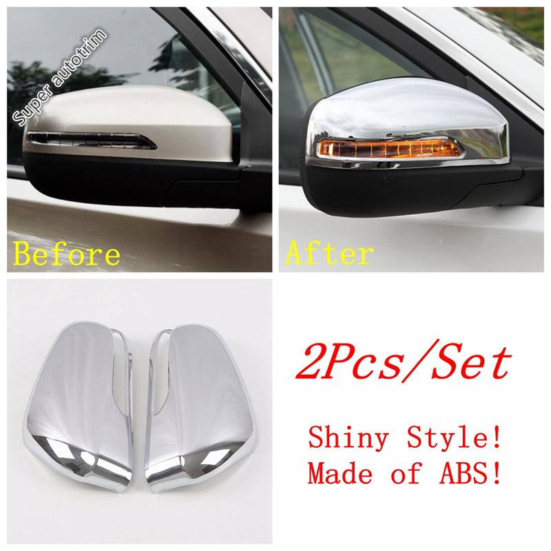 2PCS Car Rearview Mirror Cap Shell Decoration Cover Trim For Chery Tiggo 8 Pro ABS Chrome Exterior Accessories