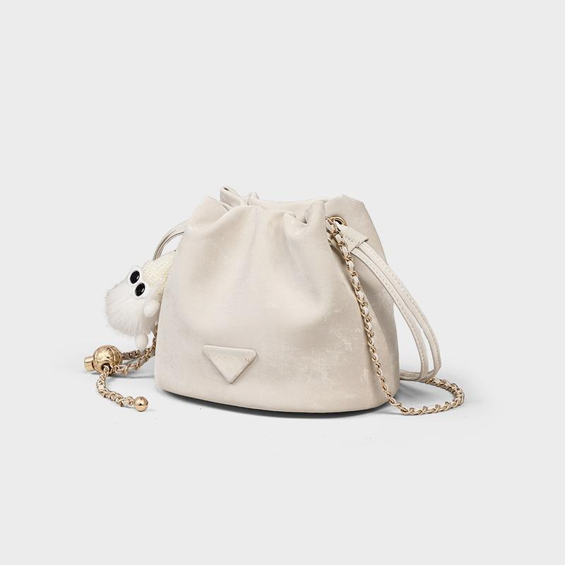 Bag Women's Bag Crossbody Bucket Bag Deluxe Sense Light Luxury Shoulder Handbag