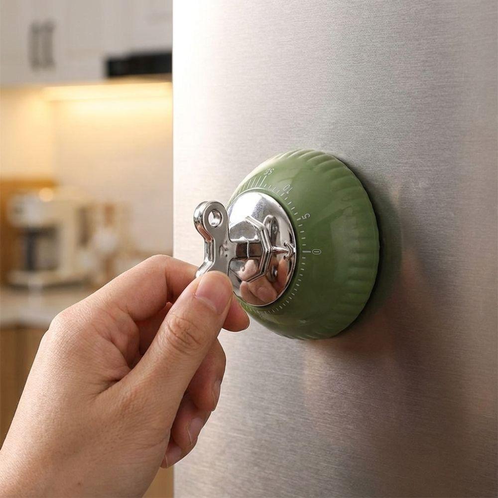 Manual Operation Magnetic Kitchen Timer Loud Alarm Clock Mechanical Cooking Timer  School Desk