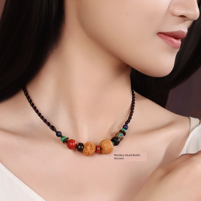 

Туманный дождь в Южном Бодхи Сид Все-сочетающиеся украшения Женская ключичная цепочка Monkey Head Bodhi New Edition 45cm