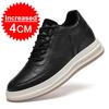 Man Sneakers Height Increase Shoes For Men Insoles 8cm Elevator Shoes Casual Genuine Leather Sports Heightening Shoes Tall Shoes