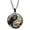 Yin Yang Dragon Keychain  Alloy Pendant Black And White Dragon Design Perfect For Bags Backpacks And Unique Gifts