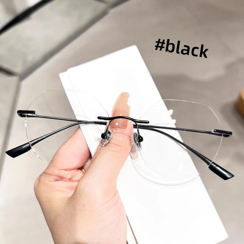 Minimalist Unisex Frameless Glasses With Blue Light Blocking For Office And Daily Use