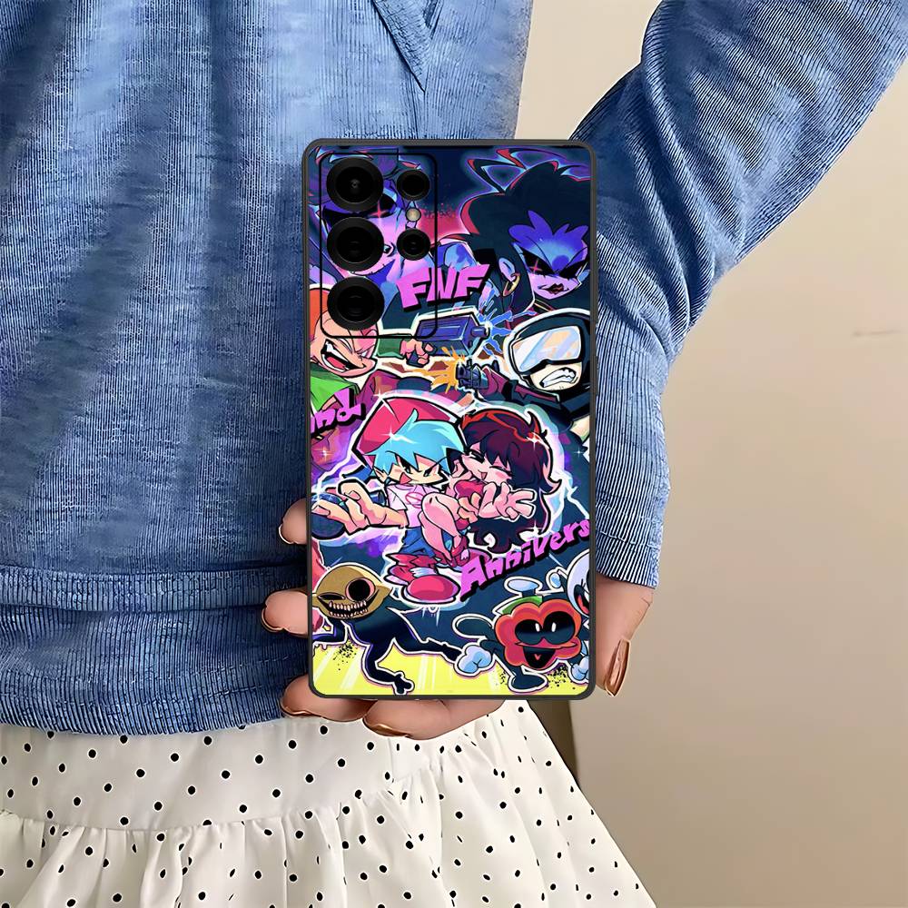Music Game Friday Night Funkin Phone Case For Samsung S 24 Fe 25 Ultra Plus 20 Lite 21 30 22 23 24 22 Ultra 5G Fundas