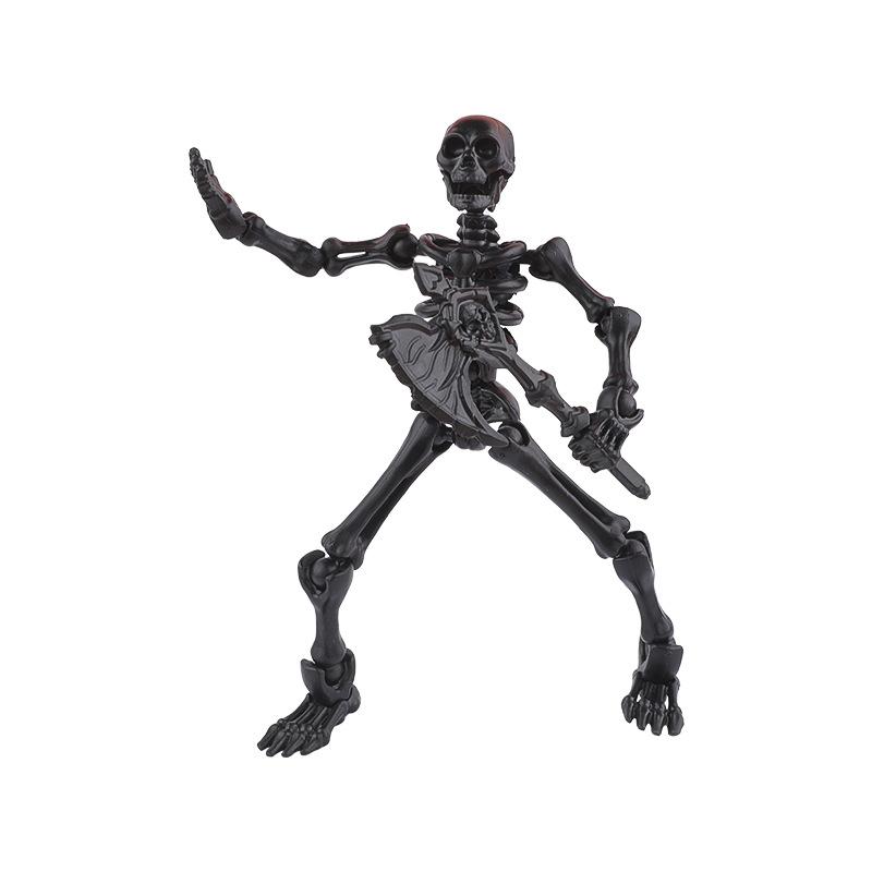 Skeleton Multi-Joint Movable Joint Doll Humanoid Skeleton Educational Diy Building Blocks Cool Toy Surprise Blind Box Kids Gifts