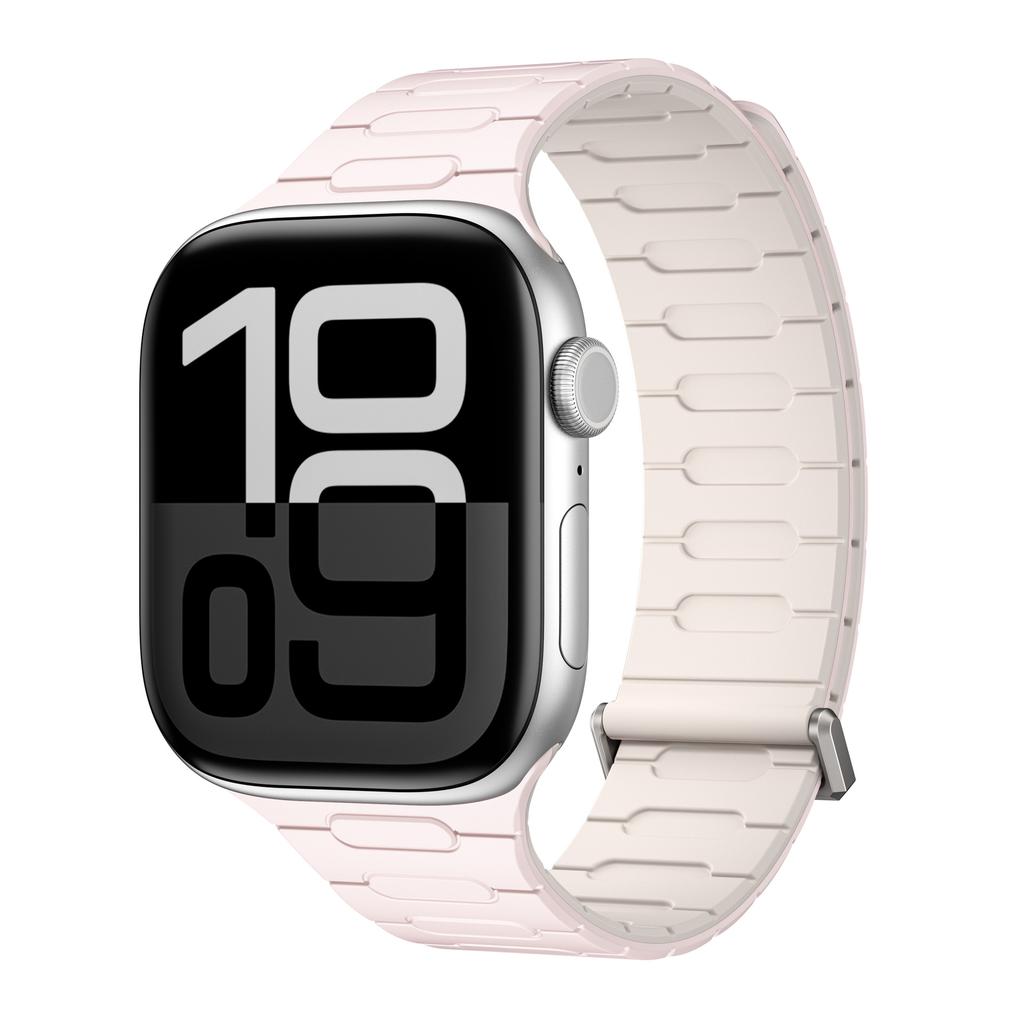 Soft Silicone Magnetic Band for Apple Watch Ultra 2 49mm 46mm 45mm 44mm Loop Strap For Iwatch Series 10 9 8 7 SE 6 5 4 Bracelet