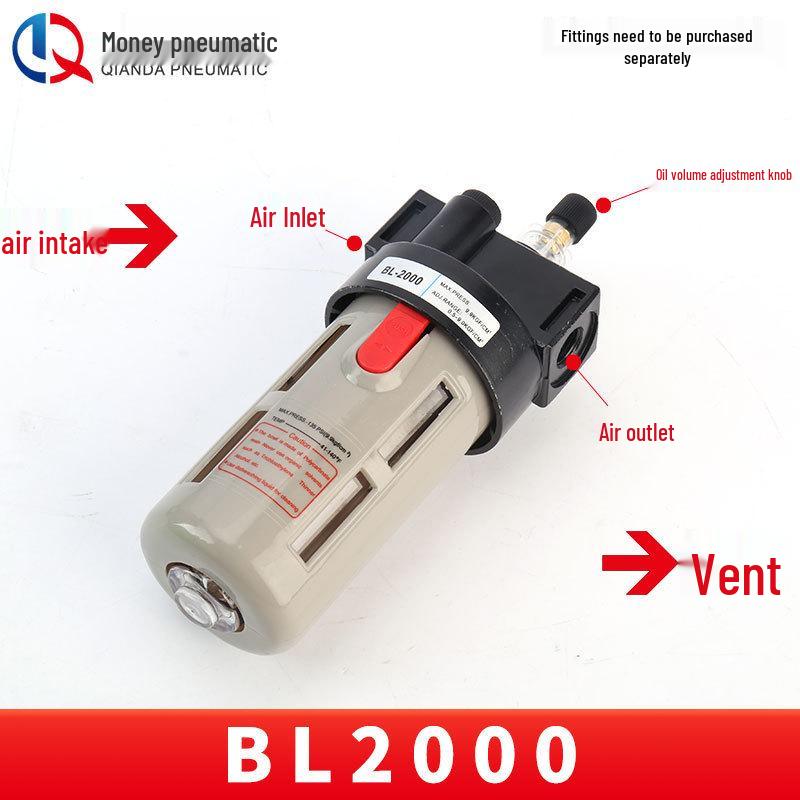Airtac Air Source Processor Set: AFC2000 Oil-Water Separator, Air Filter, Pressure Regulator