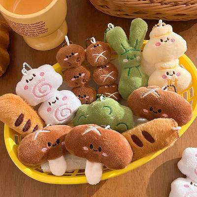 Schattige Cartoon Kanto Kookpop Hanger Sleutelhanger Kawaii Simulatie Voedsel Gevulde Pop Rugzak Decoratie Hanger Accessoires Cadeau
