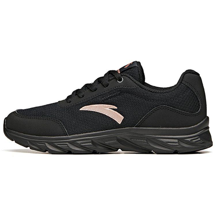 Anta Soft Sole Slip Resistant, Abrasion Resistant, Breathable Low top Casual Running Shoes Women's Black 922115571-4