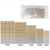 50pc Titanium Plated Twist Drill Set 1-3mm Small Drill Bit Electric Drill Drilling Set DIY Woodworking Drilling and Opening Tool