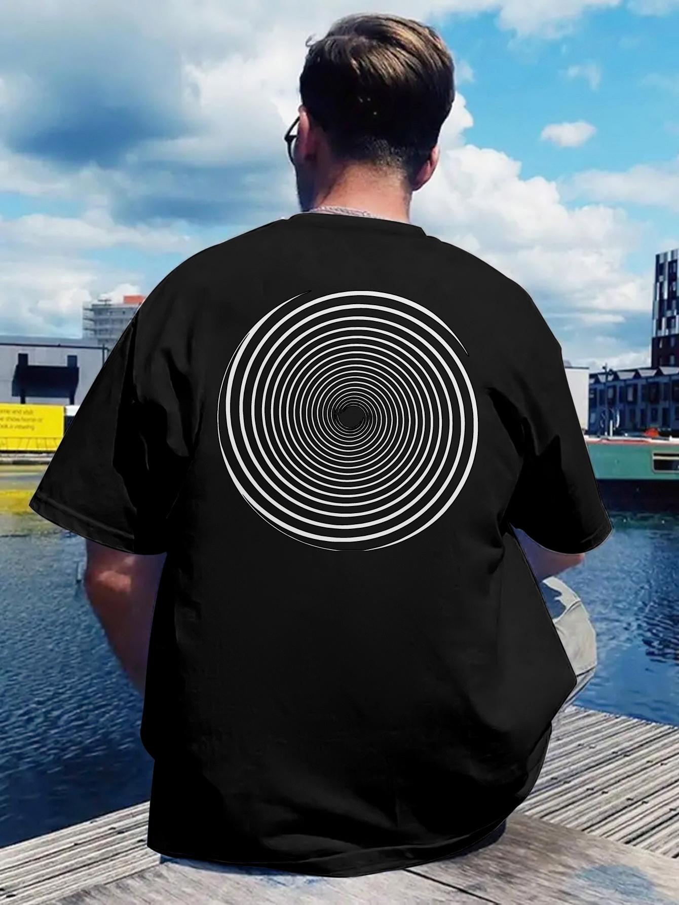 A T-shirt with a Back Print of a Moebius Strip Element XXXXL