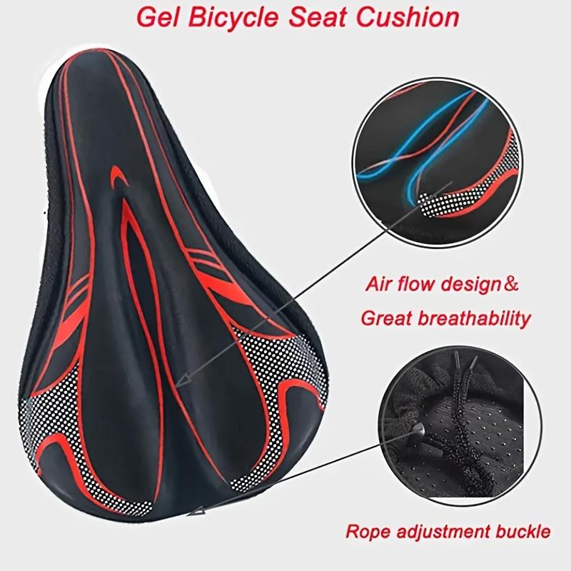Soft Thickened Gel Bike Seat Adjustable Unisex Saddle for Mountain  Road Bikes