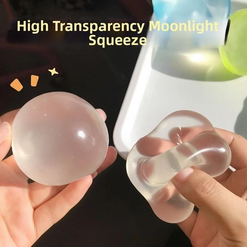 Stress Relief Coconut Oil Stress Ball Shapeable Decompression Pinch Toy  For Kids Adults