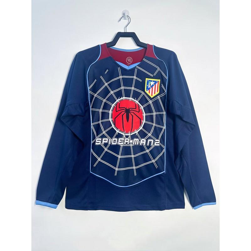 2004-05 Atletico Madrid Retro Soccer Jersey Torres 9 Simoni 14 Short Sleeve Long Vintage Football Shirt