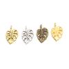 50PCs Monstera Charms Vintage Leaf Series Gold Color Hollow Monstera Shape Pendants for DIY Necklace Earrings Jewelry 20mm