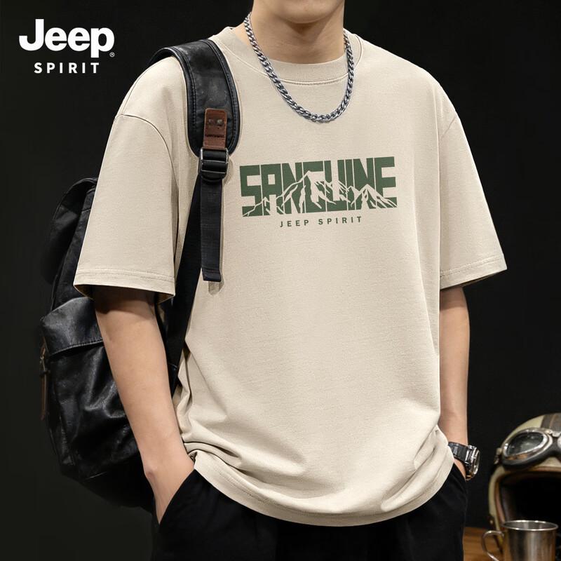 JEEP SPIRIT Men s Casual Pure Cotton T-Shirt XL