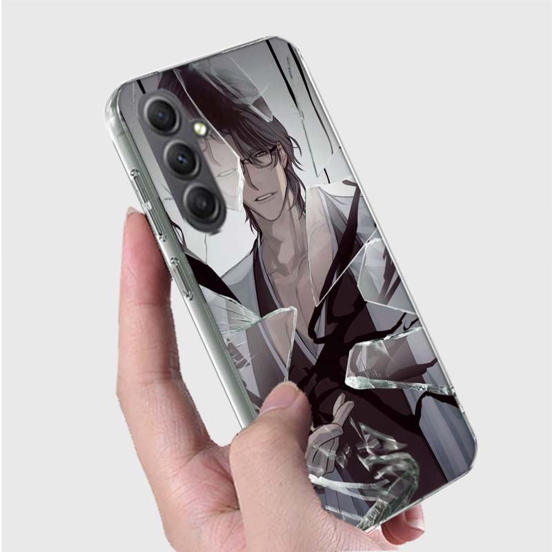 Bleach Aizen Sousuke Phone Case for Samsung A16 A26 A36 A56 A17 A37 A57 A07 A06 A02S A03 A04S A05S Galaxy Note 20 10 A50S A71 A5