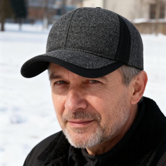 High-Density Baseball Hat Thickened Warm Windproof Cap Adjustable Ear Protection Middle-Aged Elderly Winter Hat