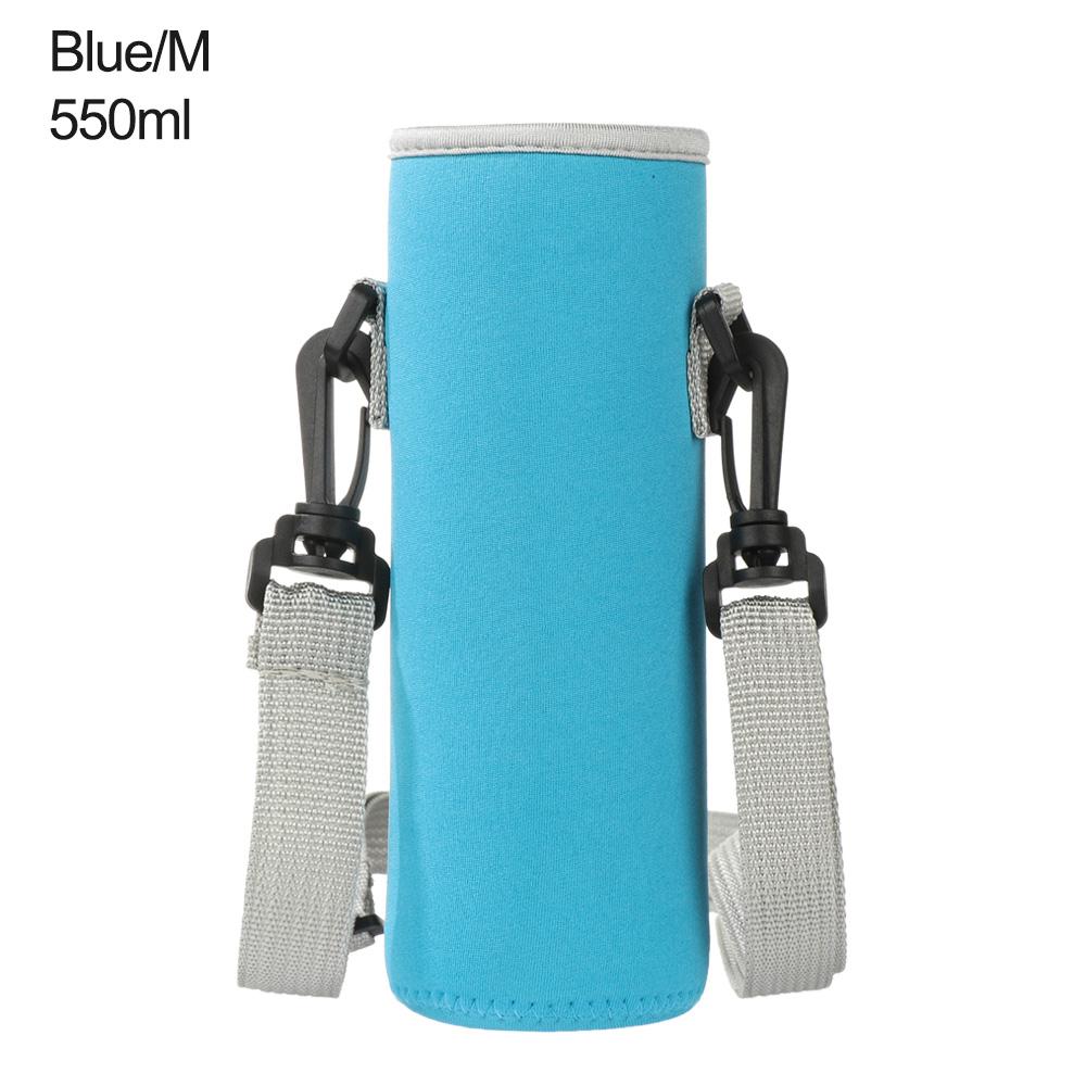 420-1500ML Sportowy Pokrowiec na Butelkę na Wodę Izolowana Torba Neoprenowy Pokrowiec Uchwyt Rękaw Pokrowiec Przenośny Na Kubek Butelkę Z Paskiem na Ramię