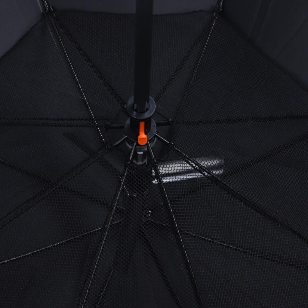 Portable Sun Umbrella with Fan and Mist Spray UPF 50+ UV Protection 8 Ribs Rechargeable Sun and Rain Umbrella