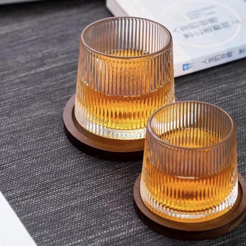 OLOEY Rotating Tumbler Wine Glass Set