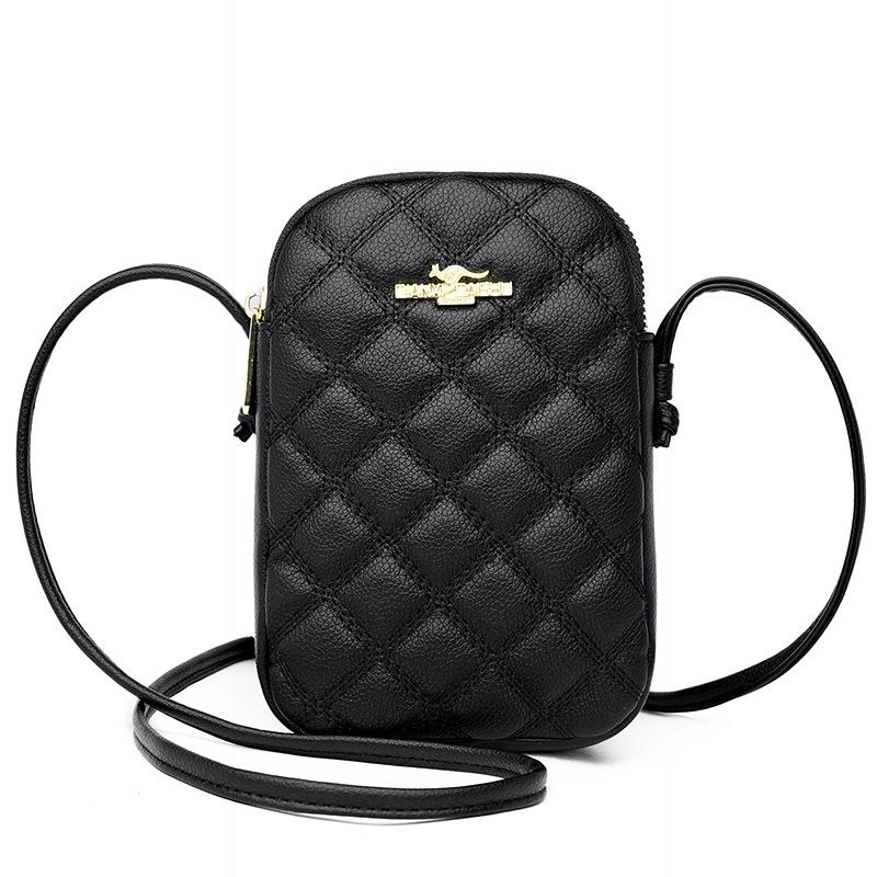 

Smiley Face Embroidered Phone & Coin Crossbody Bag for Women