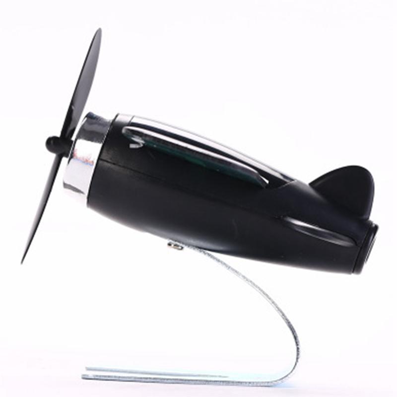 Versatile Solar Powered Rotating Airplane Decorative Ornaments Air Purifier Airplane Lover Gift Home Desk Accessories