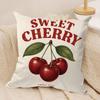 Fashion Cherry Lemon Peach Cushion Cover Square Pillow Bedroom Sofa Leisure Comfort Living Room Home Decoration X