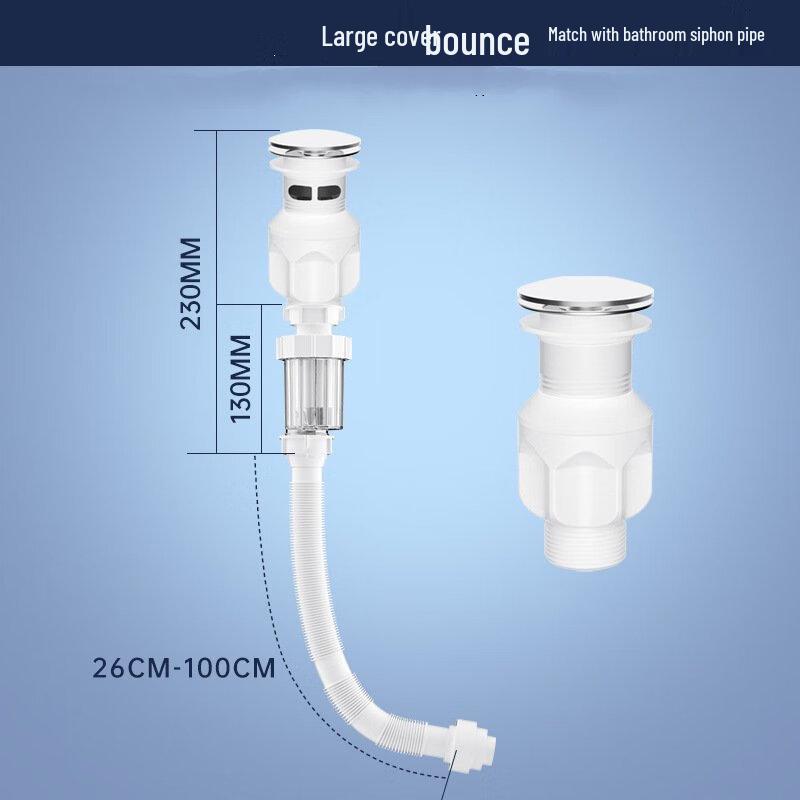 304 Stainless Steel Washbasin Pop-up Drain