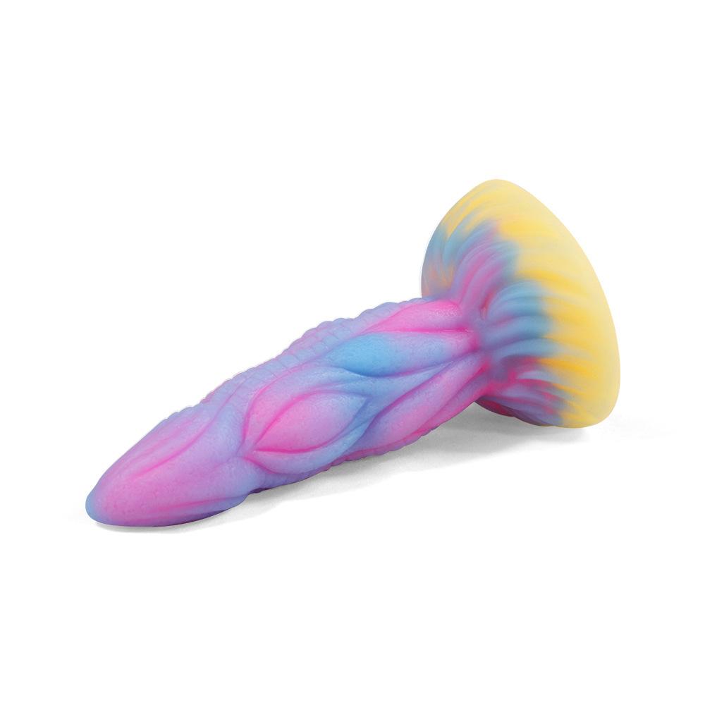 Fantasy Dragon Luminous Anus Stopper Tentacles Suction Cup Rear Court Stopper Soft Rubber Alien dildo Male Female Universal Masturbator Sexual Use