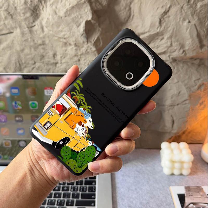 For IQOO 15 Ultra 15R/13/12 NEO 11/Neo 10 Z10 Z11 Turbo Z9 "Animal Holiday" Micro Matte Hard Phone Case/ Z9X Z8X Z7i NEO 9 Half Wrap Shockproof Cover