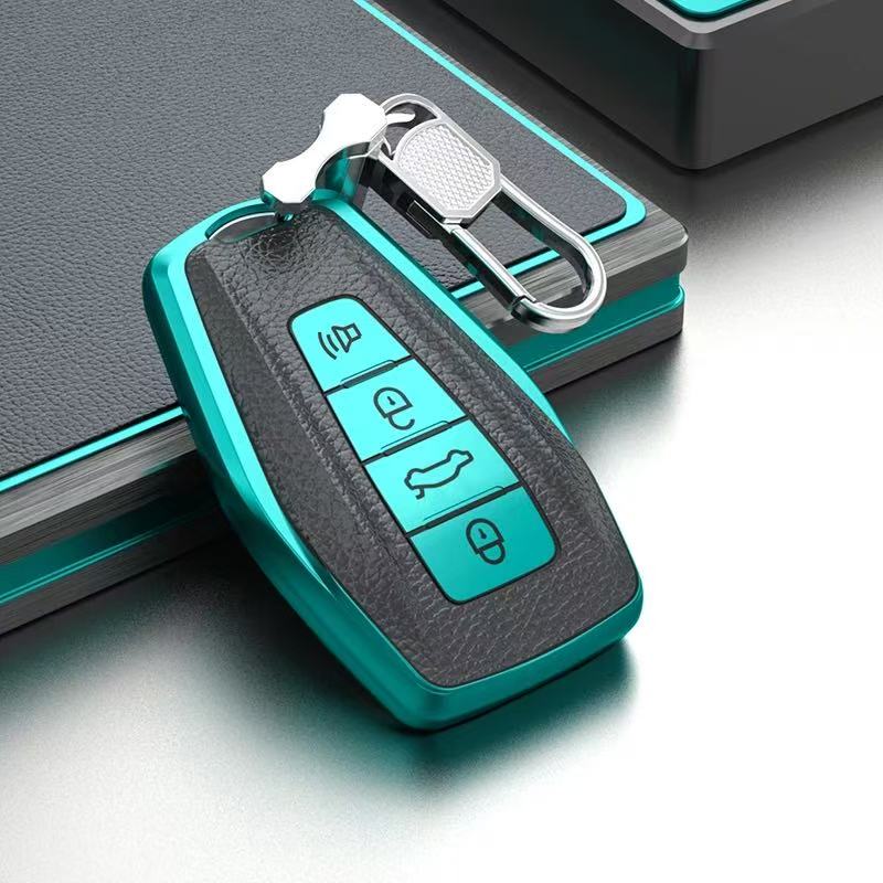 Auto Keyless Protector For Geely Emgrand Ex7 Global Hawk Gx7 Gs Coolray X6 X7 Atlas Boyue Preface Car Key Case Cover Holder