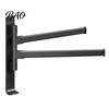 Drill Free Towel Bar Swivel Rack, 180 Degree Rotating Design, Wall Mounted Space Rack for Bathroom Aluminum Swing Holder, Anti-slip Organizer Kitchen