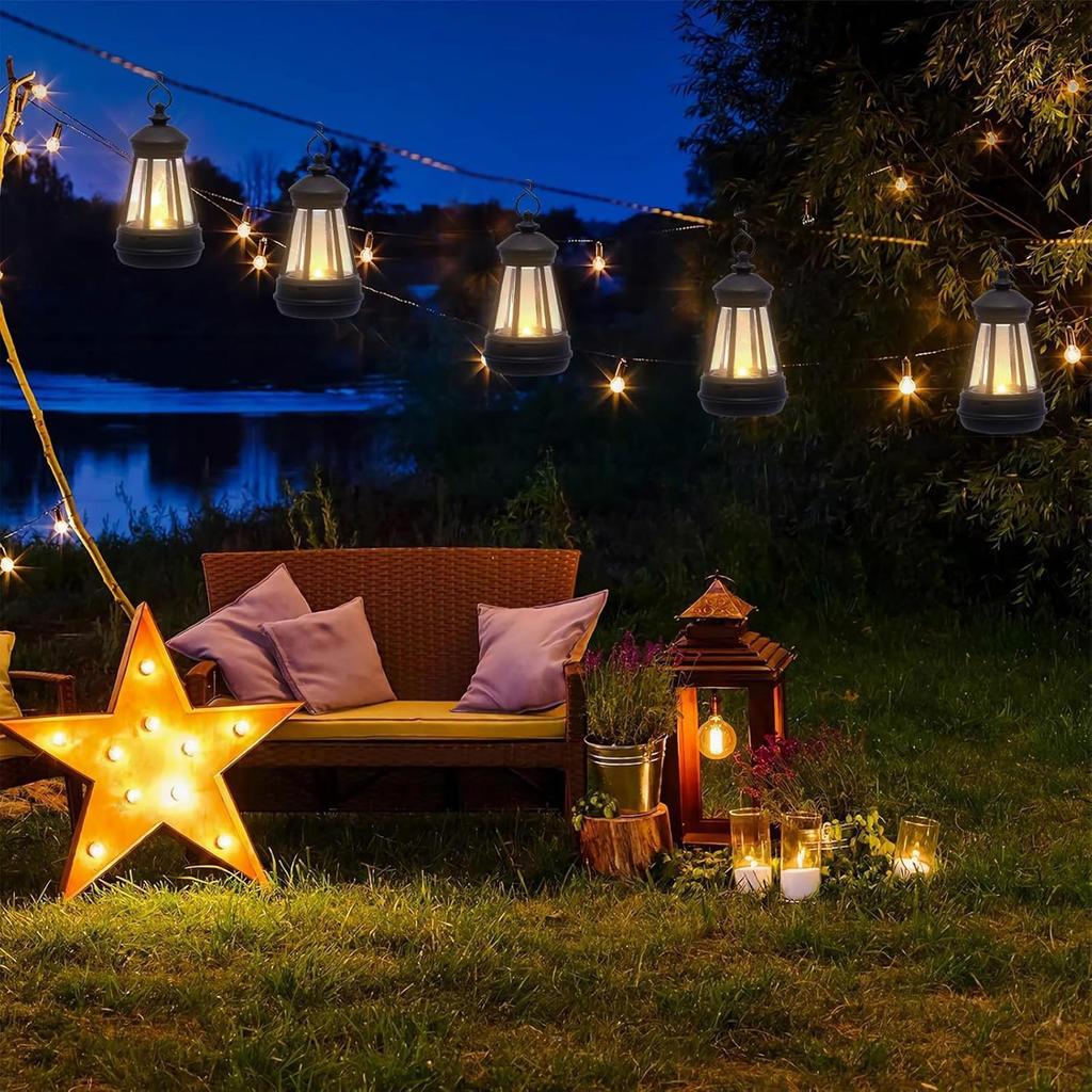 Solar Lamps Waterproof LED Decorative Lamp Solar Outdoor Lanterns For Patio Lawn Pathway Walkway House Driveway Ground Backyard
