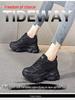 Women's Height-Increasing Dad Sneakers: 8cm Thick Sole, Breathable, Trendy, Casual Sports Shoes for Autumn (A8382)