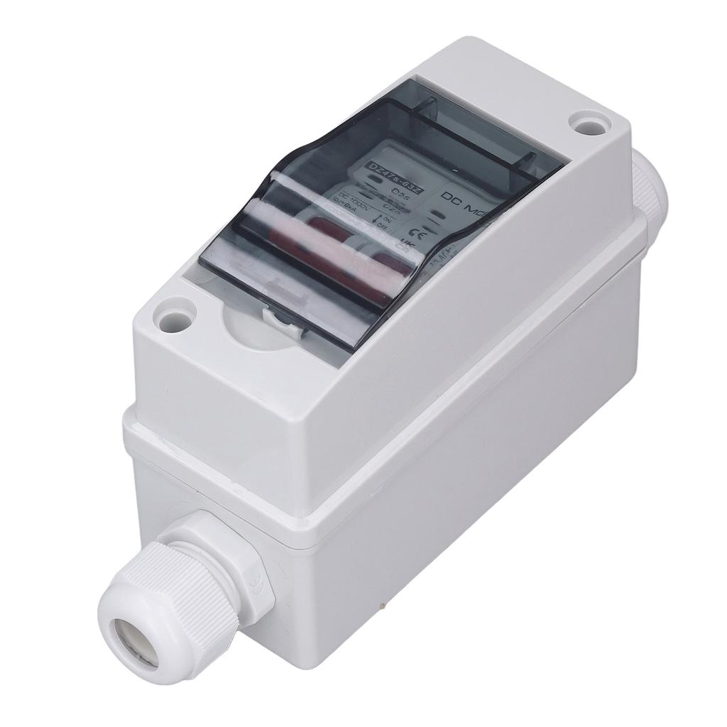 2P Photovoltaic System DC Miniature Circuit Breaker Solar IP65 Waterproof PV Disconnect Switch DC1000V 25A