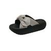 2025 new casual versatile beach shoes fashion bow one-word sandals platform comfortable slippers women's shoes trendy shoes