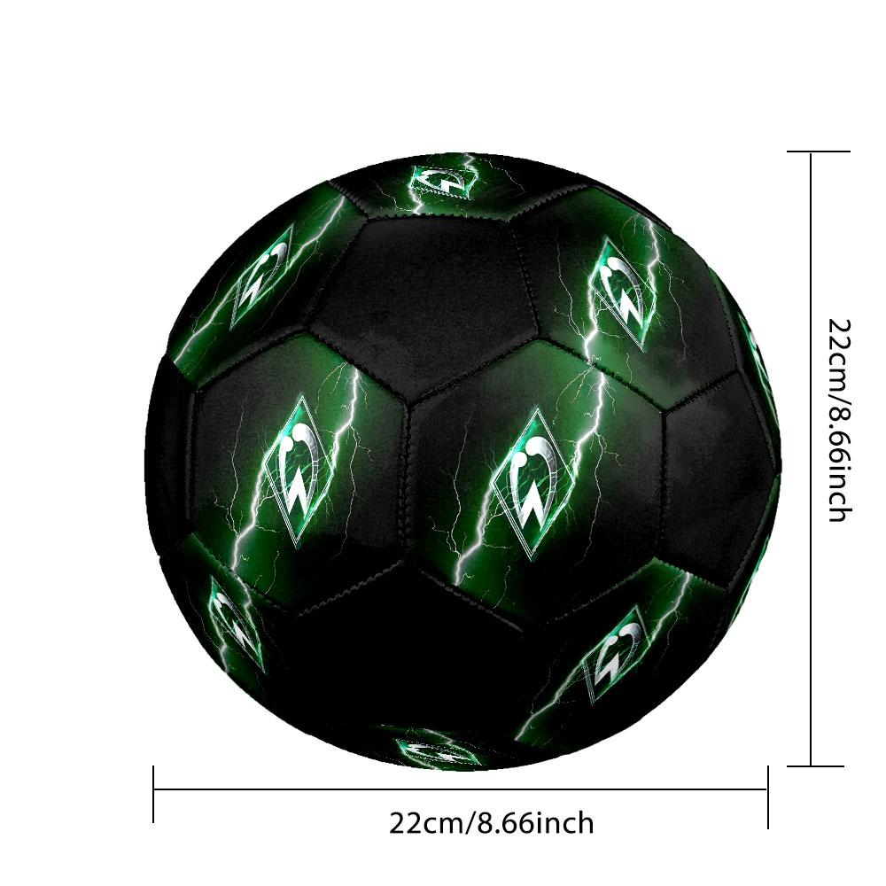 SV Werder Bremen Soccer Ball Size 5 Colorful Machine Stitched PVC Competition Ready Durable High-Bounce