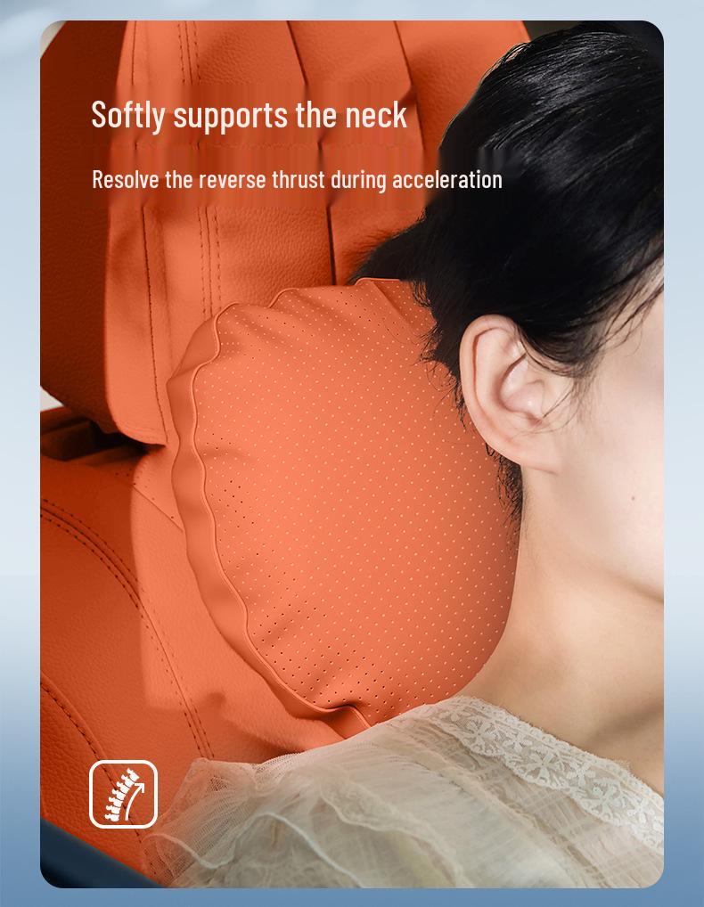 Comprehensive Car Interior Set: Headrest Neck Pillow & Lumbar Support for Hongqi S9T