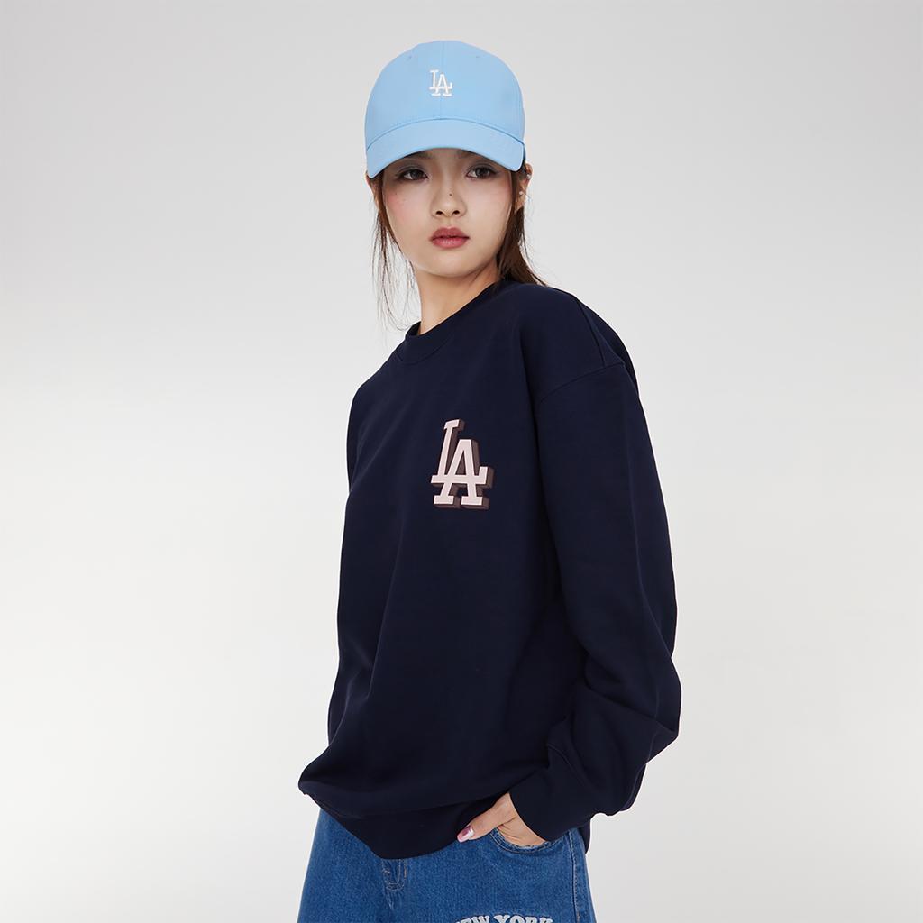 New MLB Sweatshirt Unisex Navy Blue 3AMTM0934-07NYD