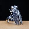 Blockbuster Insect Jewelry Retro Opening Cicada Ring Ring for Women