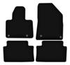 BASIC Black Velour Floor Mats For: Citroen C5 II X7 Liftback, Sedan, Station Wagon, Tourer (2008-2017)