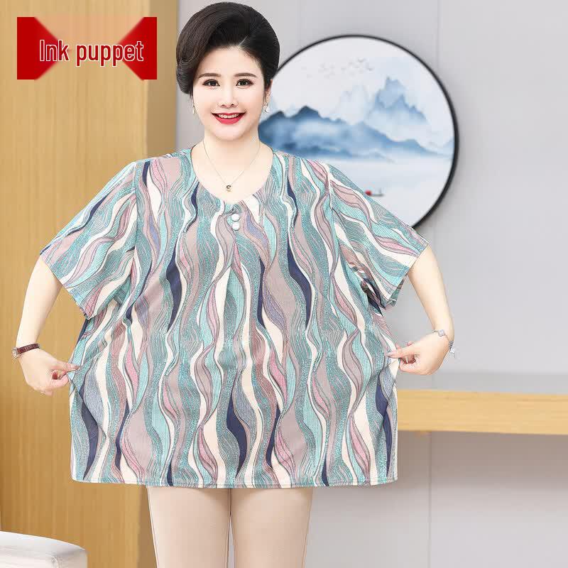 Women s Plus Size Short Sleeve Summer T-Shirt 5XL