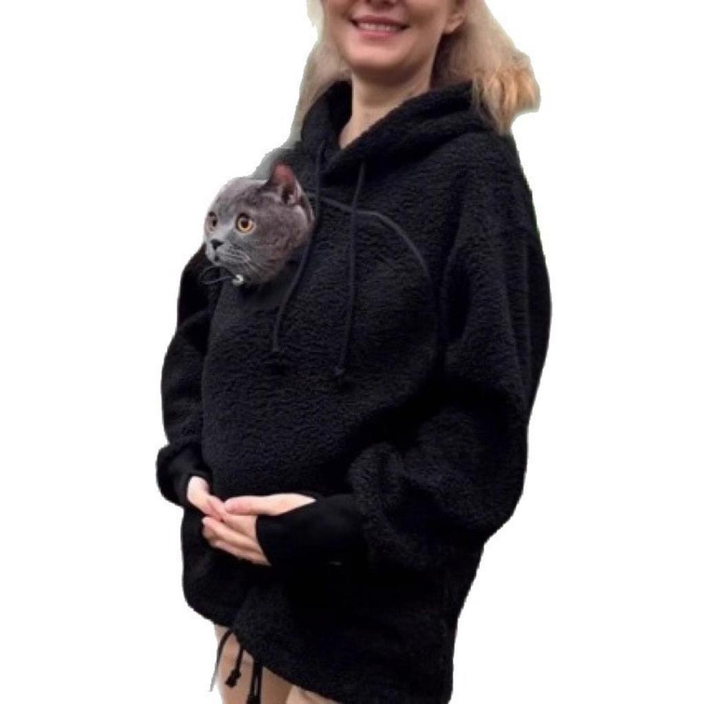 Moletom com Capuz Sherpa Forrado para Mulheres e Homens, Blusa de Moletom Casual Quente com Capuz para Outono Inverno, Estilo Europeu Americano