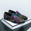 Fashion High End Brand Luxury Gold Men's Business Casual Shoes Flat Comfortable Loafers Men's Banquet Dress Shoes Elegant New Style